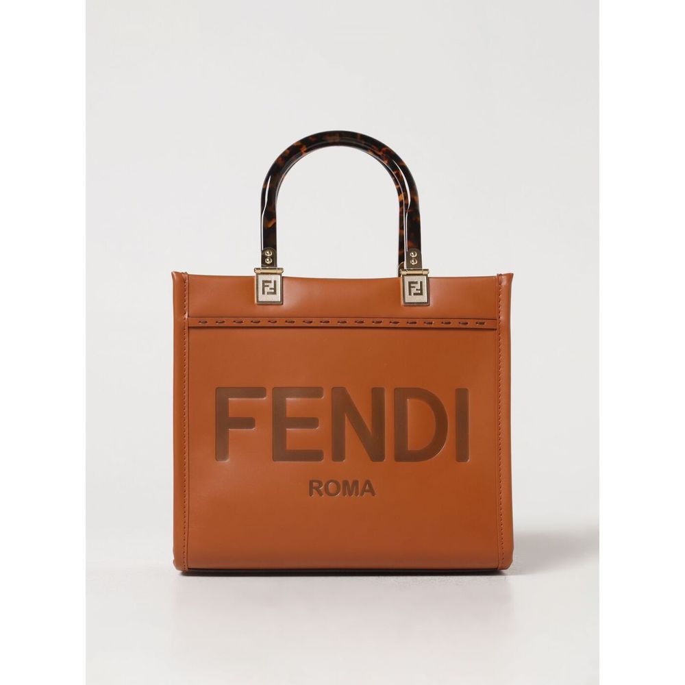 Fendi Hand Bag Tan Brown